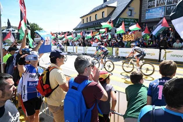 13-09-2025 Vuelta A Espana; Tappa 20 Robledo De Chavela - Bola Del Mundo; Puerto De Navacerrada; 