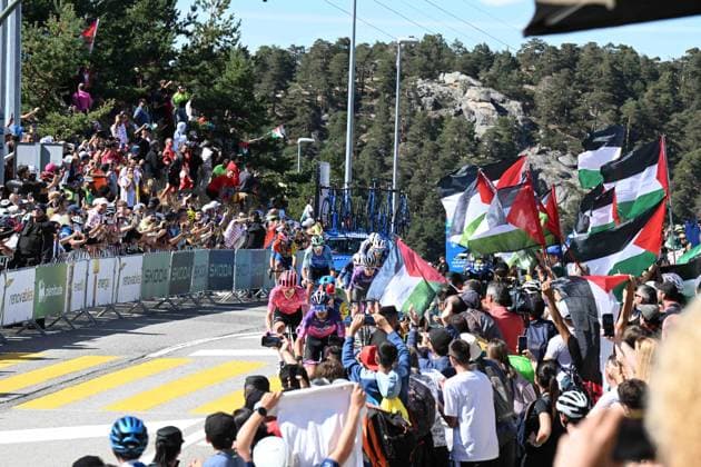 13-09-2025 Vuelta A Espana; Tappa 20 Robledo De Chavela - Bola Del Mundo; Puerto De Navacerrada; 