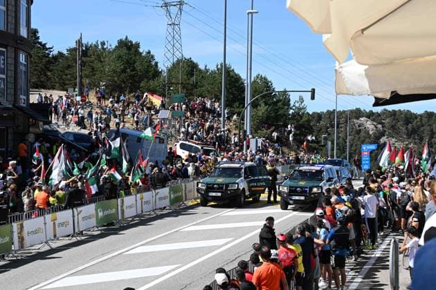 13-09-2025 Vuelta A Espana; Tappa 20 Robledo De Chavela - Bola Del Mundo; Puerto De Navacerrada; 