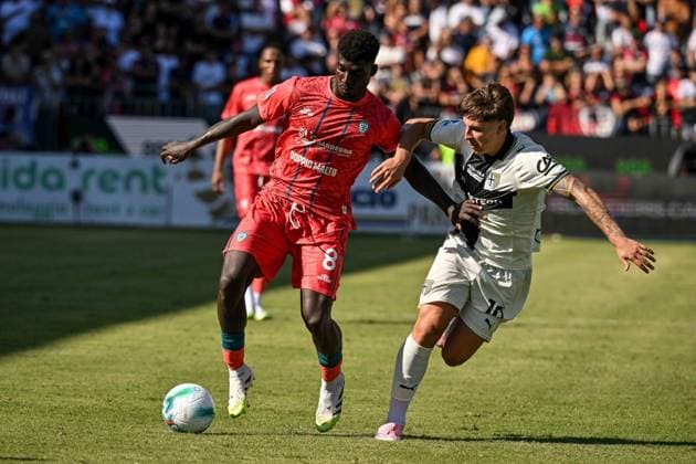 CALCIO - Serie A - Cagliari Calcio vs Parma Calcio Michel Adopo of Cagliari Calcio during Cagliari Calcio vs Parma Calcio, Italian soccer Serie A match in Cagliari, Italy, September 13 2025 Cagliari Italy  Copyright: xIPAxSport ABACAx