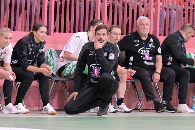 Norman Rentsch BSV Sachsen Zwickau, Coach TusSies Metzingen vs BSV Sachsen Zwickau, Handball, Alsco HBF, 3 League Matchday, Season 2025 2026, 13 09 2025 TusSies Metzingen vs BSV Sachsen Zwickau, Handball, Alsco HBF, 3 League Matchday, Season 2025 2026, 13 09 2025 Tuebingen Copyright: xEibner-Pressefoto TobiasxBaurx EP_TBR