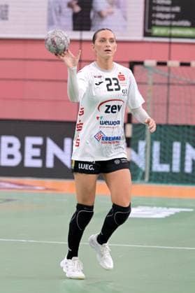 ex Metzingen player Silje Brons Petersen BSV Sachsen Zwickau, 23 TusSies Metzingen vs BSV Sachsen Zwickau, handball, Alsco HBF, 3 league matchday, season 2025 2026, 13 09 2025 TusSies Metzingen vs BSV Sachsen Zwickau, handball, Alsco HBF, 3 league matchday, season 2025 2026, 13 09 2025 Tuebingen Copyright: xEibner-Pressefoto TobiasxBaurx EP_TBR