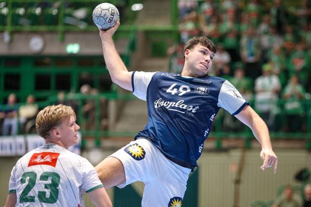 13 09 2025, Handball, HBL, Bergischer HC TSV GWD Minden, Unihalle Wuppertal Aron Seesing BHC 49 Nordrhein Westfalen Germany