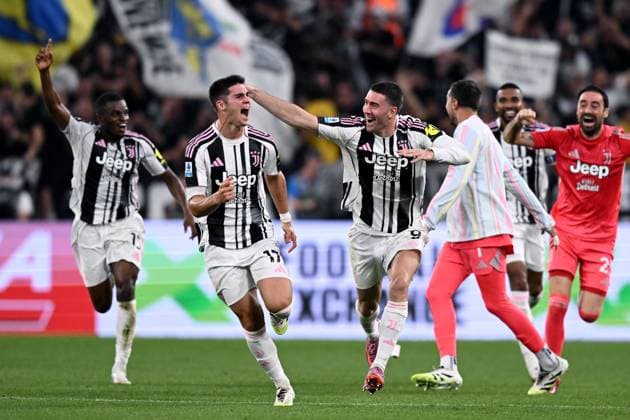 Db Torino 13 09 2025 - campionato di calcio serie A Juventus-Inter foto Daniele Buffa Image nella foto: esultanza gol Vasilije Adzic 