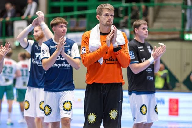 13 09 2025, Handball, HBL, Bergischer HC TSV GWD Minden, Unihalle Wuppertal Disappointed faces after the 23 30 defeat for BHC goalkeeper Christopher Rudeck BHC 01 North Rhine-Westphalia Germany