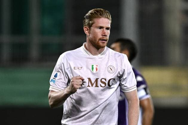 Mp Firenze 13 09 2025 - campionato di calcio serie A Fiorentina-Napoli foto Matteo Papini Image nella foto: esultanza gol Kevin de Bruyne 