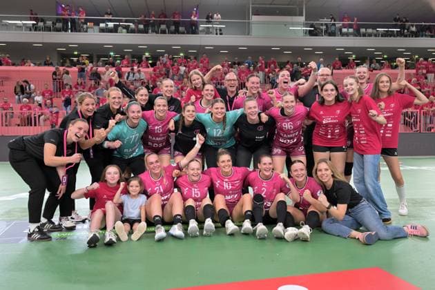 Winner photo of the TusSies TusSies Metzingen vs BSV Sachsen Zwickau, handball, Alsco HBF, 3 league matchday, season 2025 2026, 13 09 2025 TusSies Metzingen vs BSV Sachsen Zwickau, handball, Alsco HBF, 3 league matchday, season 2025 2026, 13 09 2025 Tuebingen Copyright: xEibner-Pressefoto TobiasxBaurx EP_TBR