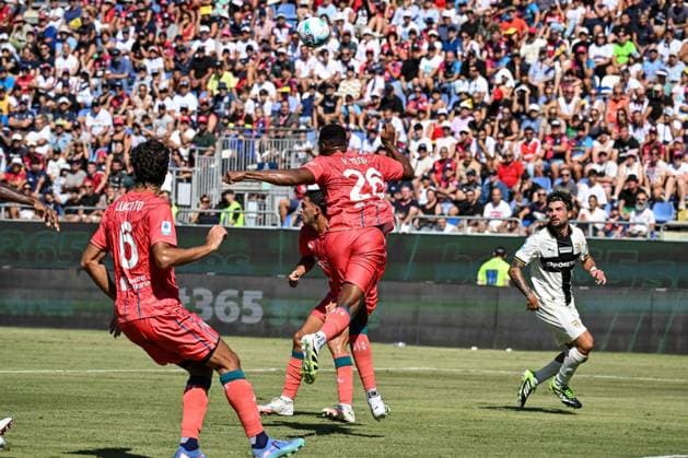 CALCIO - Serie A - Cagliari Calcio vs Parma Calcio Yerri Mina of Cagliari Calcio during Cagliari Calcio vs Parma Calcio, Italian soccer Serie A match in Cagliari, Italy, September 13 2025 Cagliari Italy  Copyright: xIPAxSport ABACAx