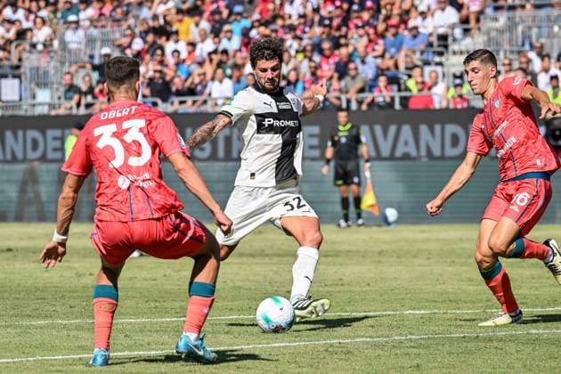 CALCIO - Serie A - Cagliari Calcio vs Parma Calcio Patrick Cutrone of Parma Calcio during Cagliari Calcio vs Parma Calcio, Italian soccer Serie A match in Cagliari, Italy, September 13 2025 Cagliari Italy  Copyright: xIPAxSport ABACAx