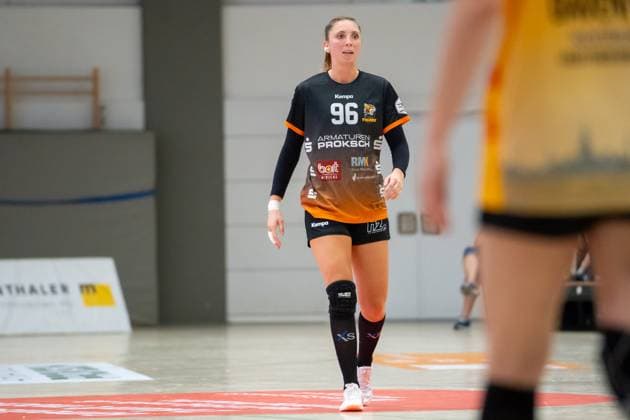 Handball I Women I Season 2025 2026 I 2 Bundesliga I 3 Matchday I VfL Waiblingen HC Rödertal I 13 09 2025 Lara Eckhardt 96, VfL Waiblingen Tigers Waiblingen Rundsporthalle Baden Württemberg Germany Copyright: xLobeca MaxxPetershansx