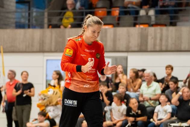 Handball I Women I Season 2025 2026 I 2 Bundesliga I 3 Matchday I VfL Waiblingen HC Rödertal I 13 09 2025 Ann Rammer 21, HC Rödertal annoys Waiblingen Rundsporthalle Baden Württemberg Germany Copyright: xLobeca MaxxPetershansx