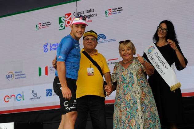 13-09-2025 Memorial Pantani; 2025, Ef Education - Easypost; Albanese, Vincenzo; Pantani, Paolo; Pantani, Tonina; Amici, Elisa; Cesenatico; 