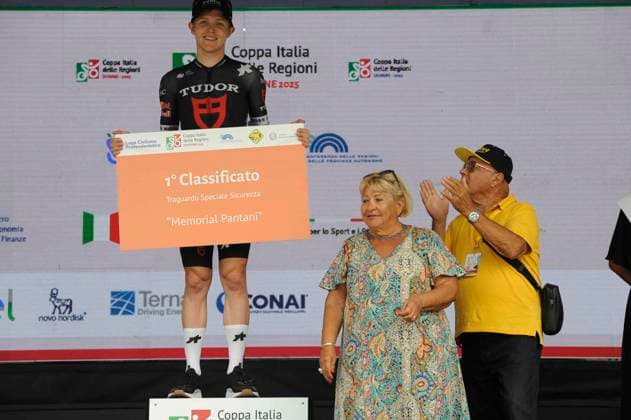 13-09-2025 Memorial Pantani; 2025, Tudor; Storer, Michale; Pantani, Paolo; Pantani, Tonina; Cesenatico; 
