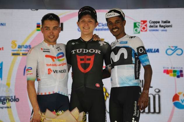 13-09-2025 Memorial Pantani; 2025, Tudor; 2025, Totalenergies; 2025, Movistar; Storer, Michale; Delettre, Alexandre; Tesfatsion, Natael; Cesenatico; 
