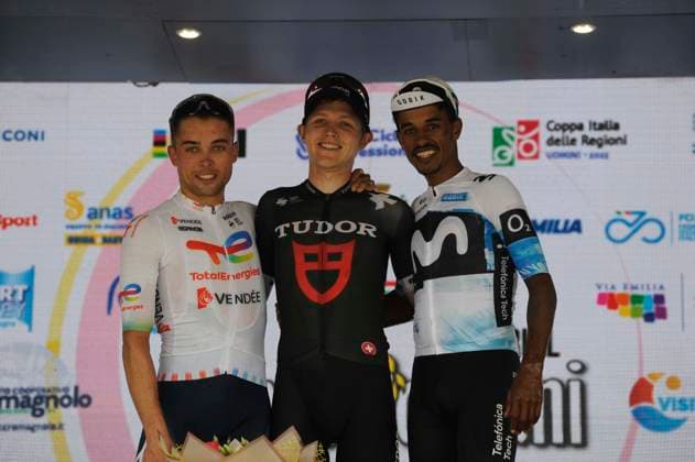 13-09-2025 Memorial Pantani; 2025, Tudor; 2025, Totalenergies; 2025, Movistar; Storer, Michale; Delettre, Alexandre; Tesfatsion, Natael; Cesenatico; 