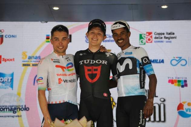 13-09-2025 Memorial Pantani; 2025, Tudor; 2025, Totalenergies; 2025, Movistar; Storer, Michale; Delettre, Alexandre; Tesfatsion, Natael; Cesenatico; 