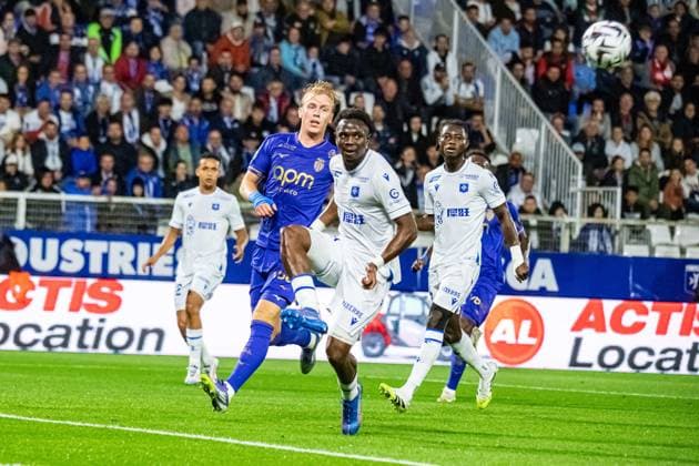 FOOTBALL : AJ Auxerre vs AS Monaco - Ligue 1 - JournÃ e 4 - 13 09 2025 Marvin Senaya (AJ Auxerre) AuxerreFrance  Copyright: xBaptistexAutissierx