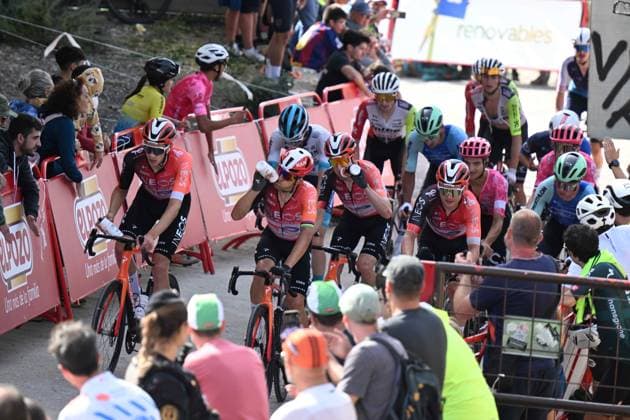 13-09-2025 Vuelta A Espana; Tappa 20 Robledo De Chavela - Bola Del Mundo; 2025, Ineos Grenadiers; Kwiatkowski, Michal; Turner, Ben; Langellotti, Victor; Sheffield, Magnus; Bola Del Mundo; 