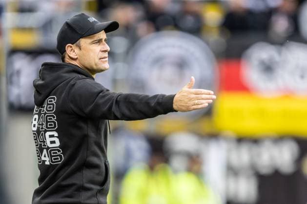 Football, Season 2025 2026, 3 League, Tivoli Aachen, Matchday 5, SSV Ulm 1846 Football Alemannia Aachen, 13 09 2025 13 09 2025, Football, Season 2025 2026, 3 League, Tivoli Aachen, Matchday 5, SSV Ulm 1846 Football Alemannia Aachen, Coach Robert Lechleiter SSV Ulm 1846 Football Photo Lucca Fundel Aachen Tivoli North Rhine-Westphalia Germany