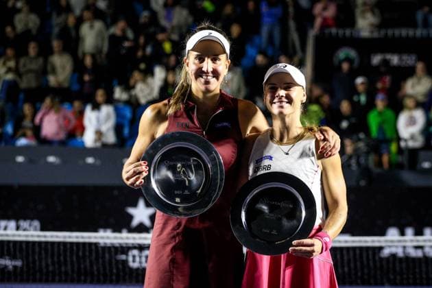 WTA, Tennis Damen 250 SP OPEN SaO PAULO, SP - 13.09.2025: WTA 250 SP OPEN - The first edition of the SP Open, a WTA 250 series tournament played on hard courts, will take place at Villa-Lobos Park, in the west zone of Sao Paulo. The event marks Sao Paulo& 39;s return to the official WTA calendar after 25 years and is the largest women& 39;s tournament in Brazil since 2016. In addition to the sporting competitions with 32 players in the singles and 16 doubles draws. In the photo, the SP Open runner-up tennis players, Ingrid Martins and Laura Pigossi (BRA), this Saturday (13). (Photo: Aloisio Mauricio Fotoarena) x2806157x  AloisioxMauricio