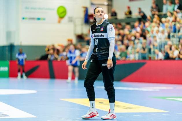 Nicole Roth HSG Blomberg Lippe, 61 is disappointed dissatisfied GER, HSG Blomberg Lippe vs Thueringer HC, , 3 Matchday, Season 2025 2026, 13 09 2025 GER, HSG Blomberg Lippe vs Thueringer HC, , 3 Matchday, Season 2025 2026, 13 09 2025 Blomberg Copyright: xEibner-Pressefoto JanxRollingerx EP_JSK