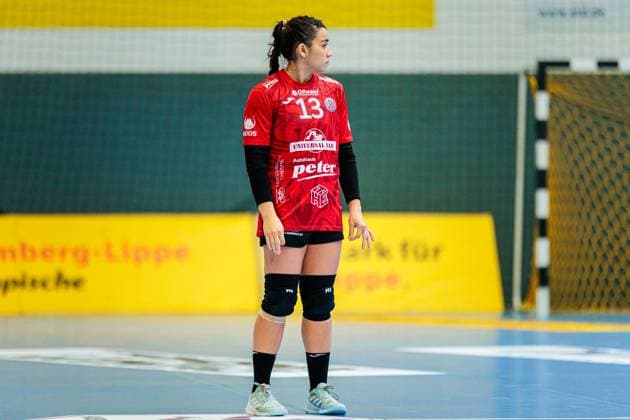 Giulia Guarieiro Thueringer HC, 13 GER, HSG Blomberg Lippe vs Thueringer HC, , Matchday 3, Season 2025 2026, 13 09 2025 GER, HSG Blomberg Lippe vs Thueringer HC, , Matchday 3, Season 2025 2026, 13 09 2025 Blomberg Copyright: xEibner-Pressefoto JanxRollingerx EP_JSK