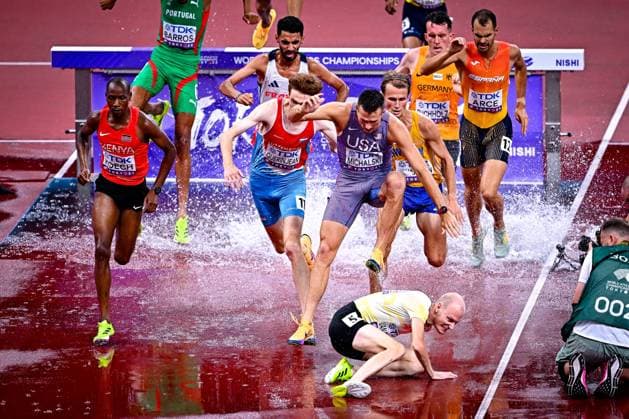 World Athletics Championships Tokyo 2025 - day 1 TOKYO, JAPAN - SEPTEMBER 13 : Van De Velde Tim (BEL) in action during the 3000m steeplechase heats on day 1 of the World Athletics Championships Tokyo 2025 on September 13, 2025 in Tokyo, Japan, 13 09 2025  Copyright: xTomasxSiskx