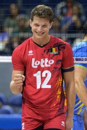 September 14, 2025, Quezon City, Manila, Philippines: Ukraine vs Belgium in the Pool Phase during the FIVB Mens Volleyball World Championship, WM, Weltmeisterschaft 2025 in Manila, Philippines. Belgium win the match in 3 straight sets. Belgium s Seppe ROTTY celebrates a point Quezon City Philippines - ZUMAr144 20250914_zap_r144_038 Copyright: xJaynexRussellx