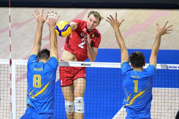 September 14, 2025, Quezon City, Manila, Philippines: Ukraine vs Belgium in the Pool Phase during the FIVB Mens Volleyball World Championship, WM, Weltmeisterschaft 2025 in Manila, Philippines. Belgium win the match in 3 straight sets. Belgium s Ferre REGGERS in action Quezon City Philippines - ZUMAr144 20250914_zap_r144_046 Copyright: xJaynexRussellx