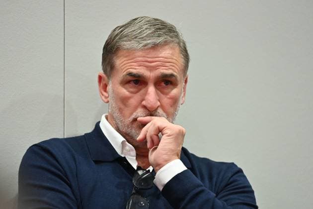 Stefan KUNTZ Chief Sports Officer HSV ,serious, single picture,cropped single motif,portrait,portrait,portrait Football 1 Bundesliga season 2025 2026, 3 matchday, matchday03 FC Bayern Muenchen Hamburger SV HSV 5 0 on 13 09 2025 , A L L I A N Z A R E N A