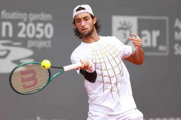 SZCZECIN, 14.09.2025 FINAL TURNIEJU TENISA ZIEMNEGO ATP, Tennis Herren CHALLENGER - FINAL ATP CHALLENGER INVEST IN SZCZECIN OPEN 2025 NZ THIAGO AGUSTIN TIRANTE FOT. KRZYSZTOF CICHOMSKI NEWSPIX.PL --- newspix.pl 