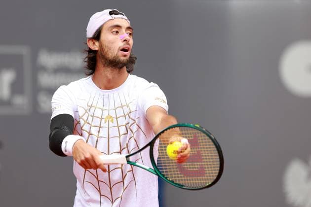 SZCZECIN, 14.09.2025 FINAL TURNIEJU TENISA ZIEMNEGO ATP, Tennis Herren CHALLENGER - FINAL ATP CHALLENGER INVEST IN SZCZECIN OPEN 2025 NZ THIAGO AGUSTIN TIRANTE FOT. KRZYSZTOF CICHOMSKI NEWSPIX.PL --- newspix.pl 