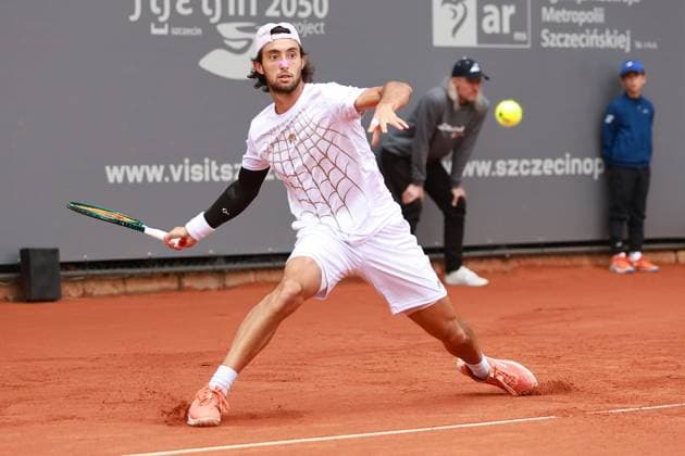 SZCZECIN, 14.09.2025 FINAL TURNIEJU TENISA ZIEMNEGO ATP, Tennis Herren CHALLENGER - FINAL ATP CHALLENGER INVEST IN SZCZECIN OPEN 2025 NZ THIAGO AGUSTIN TIRANTE FOT. KRZYSZTOF CICHOMSKI NEWSPIX.PL --- newspix.pl 