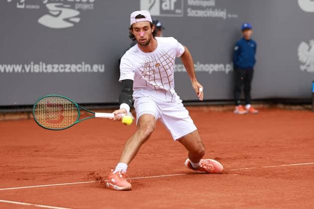 SZCZECIN, 14.09.2025 FINAL TURNIEJU TENISA ZIEMNEGO ATP, Tennis Herren CHALLENGER - FINAL ATP CHALLENGER INVEST IN SZCZECIN OPEN 2025 NZ THIAGO AGUSTIN TIRANTE FOT. KRZYSZTOF CICHOMSKI NEWSPIX.PL --- newspix.pl 