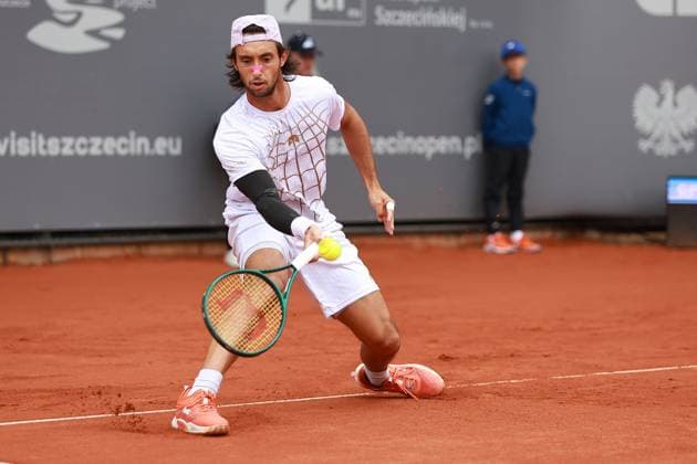 SZCZECIN, 14.09.2025 FINAL TURNIEJU TENISA ZIEMNEGO ATP, Tennis Herren CHALLENGER - FINAL ATP CHALLENGER INVEST IN SZCZECIN OPEN 2025 NZ THIAGO AGUSTIN TIRANTE FOT. KRZYSZTOF CICHOMSKI NEWSPIX.PL --- newspix.pl 