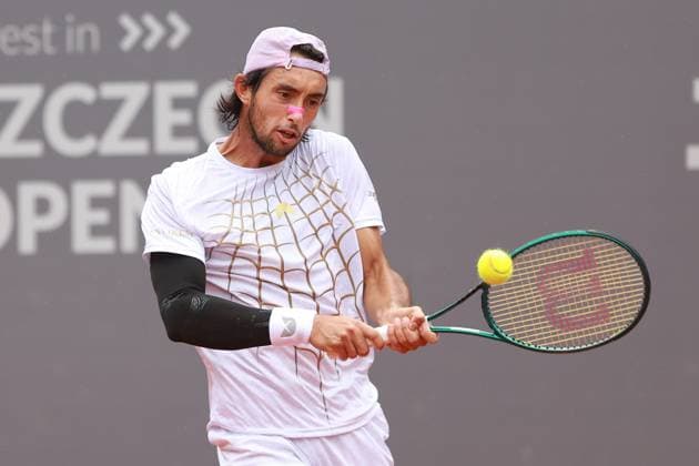 SZCZECIN, 14.09.2025 FINAL TURNIEJU TENISA ZIEMNEGO ATP, Tennis Herren CHALLENGER - FINAL ATP CHALLENGER INVEST IN SZCZECIN OPEN 2025 NZ THIAGO AGUSTIN TIRANTE FOT. KRZYSZTOF CICHOMSKI NEWSPIX.PL --- newspix.pl 