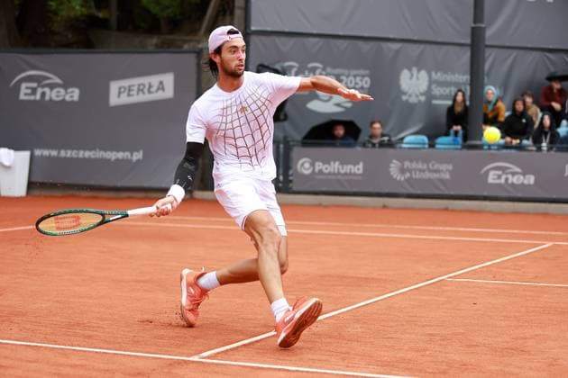 SZCZECIN, 14.09.2025 FINAL TURNIEJU TENISA ZIEMNEGO ATP, Tennis Herren CHALLENGER - FINAL ATP CHALLENGER INVEST IN SZCZECIN OPEN 2025 NZ THIAGO AGUSTIN TIRANTE FOT. KRZYSZTOF CICHOMSKI NEWSPIX.PL --- newspix.pl 