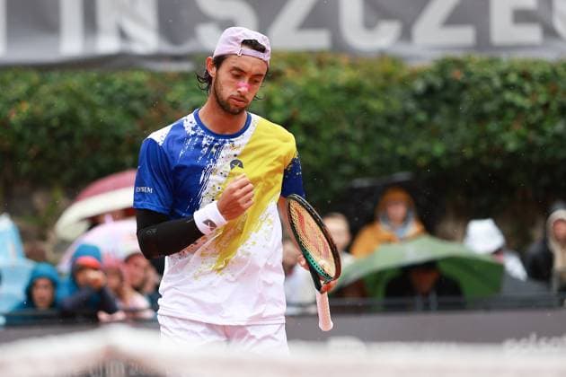 SZCZECIN, 14.09.2025 FINAL TURNIEJU TENISA ZIEMNEGO ATP, Tennis Herren CHALLENGER - FINAL ATP CHALLENGER INVEST IN SZCZECIN OPEN 2025 NZ THIAGO AGUSTIN TIRANTE FOT. KRZYSZTOF CICHOMSKI NEWSPIX.PL --- newspix.pl 
