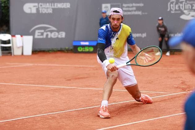 SZCZECIN, 14.09.2025 FINAL TURNIEJU TENISA ZIEMNEGO ATP, Tennis Herren CHALLENGER - FINAL ATP CHALLENGER INVEST IN SZCZECIN OPEN 2025 NZ THIAGO AGUSTIN TIRANTE FOT. KRZYSZTOF CICHOMSKI NEWSPIX.PL --- newspix.pl 