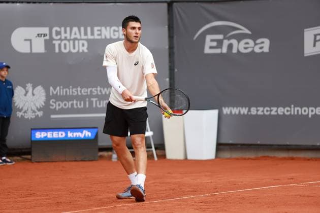 SZCZECIN, 14.09.2025 FINAL TURNIEJU TENISA ZIEMNEGO ATP, Tennis Herren CHALLENGER - FINAL ATP CHALLENGER INVEST IN SZCZECIN OPEN 2025 NZ PABLO LLAMAS RUIZ FOT. KRZYSZTOF CICHOMSKI NEWSPIX.PL --- newspix.pl 