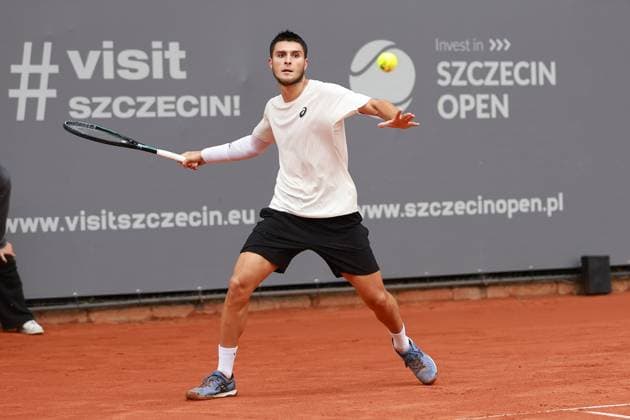 SZCZECIN, 14.09.2025 FINAL TURNIEJU TENISA ZIEMNEGO ATP, Tennis Herren CHALLENGER - FINAL ATP CHALLENGER INVEST IN SZCZECIN OPEN 2025 NZ PABLO LLAMAS RUIZ FOT. KRZYSZTOF CICHOMSKI NEWSPIX.PL --- newspix.pl 
