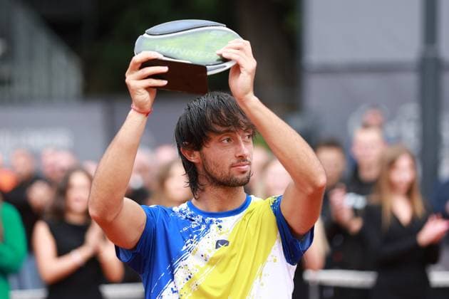 SZCZECIN, 14.09.2025 FINAL TURNIEJU TENISA ZIEMNEGO ATP, Tennis Herren CHALLENGER - FINAL ATP CHALLENGER INVEST IN SZCZECIN OPEN 2025 NZ THIAGO AGUSTIN TIRANTE WYGRYWA TURNIEJ FOT. KRZYSZTOF CICHOMSKI NEWSPIX.PL --- newspix.pl 