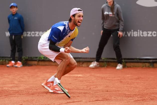 SZCZECIN, 14.09.2025 FINAL TURNIEJU TENISA ZIEMNEGO ATP, Tennis Herren CHALLENGER - FINAL ATP CHALLENGER INVEST IN SZCZECIN OPEN 2025 NZ THIAGO AGUSTIN TIRANTE WYGRYWA TURNIEJ FOT. KRZYSZTOF CICHOMSKI NEWSPIX.PL --- newspix.pl 