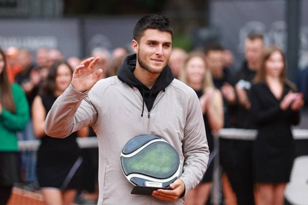 SZCZECIN, 14.09.2025 FINAL TURNIEJU TENISA ZIEMNEGO ATP, Tennis Herren CHALLENGER - FINAL ATP CHALLENGER INVEST IN SZCZECIN OPEN 2025 NZ PABLO LLAMAS RUIZ PRZEGRYWA W FINALE TURNIEJU RUNNER UP OF THE TOURNAMENT PABLO LLAMAS RUIZ FOT. KRZYSZTOF CICHOMSKI NEWSPIX.PL --- newspix.pl 