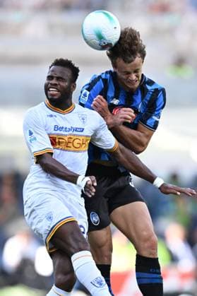 Db Bergamo 14 09 2025 - campionato di calcio serie A Atalanta-Lecce foto Daniele Buffa Image nella foto: Lassana Coulibaly-Giorgio Scalvini 