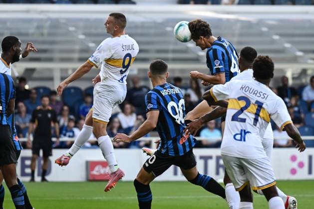 Db Bergamo 14 09 2025 - campionato di calcio serie A Atalanta-Lecce foto Daniele Buffa Image nella foto: gol Giorgio Scalvini 