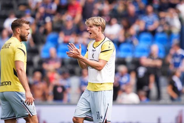 Udinese s Thomas Kristensen during the warm up of the Serie A soccer match between Pisa and Udinese at the Arena Garibaldi Romeo Anconetani Stadium in Pisa, north Italy - Sunday, September 14, 2025 -  Copyright: xMassimoxPaolone LaPressex