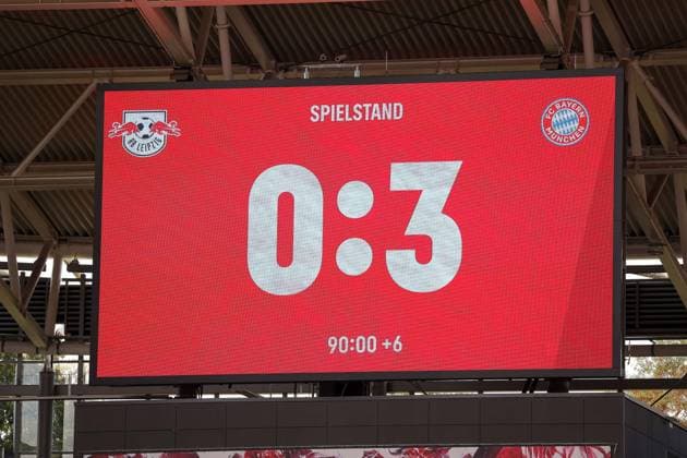 Final Scoreboard, 0 3, RB Leipzig Women vs FC Bayern Women, Football, 1 Women Bundesliga, 02 Matchday, Season 2025 2026, 14 09 2025,¨ DFL REGULATIONS PROHIBIT ANY USE OF PHOTOGRAPHS AS IMAGE SEQUENCES AND OR QUASI VIDEO,¨ RB Leipzig Women vs FC Bayern Women, Football, 1 Women Bundesliga, 02 Matchday, Season 2025 2026, 14 09 2025, Google Pixel Women Bundesliga Leipzig Copyright: xEibner-Pressefoto LauraxRoemerx EP_LRR