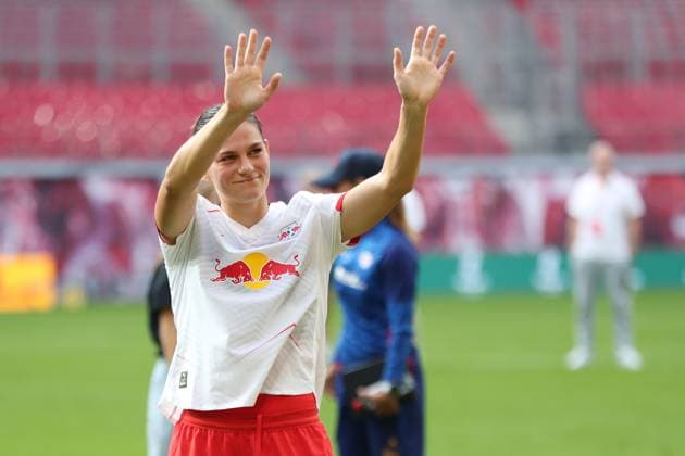 Football, Women, RB Leipzig, Giovanna Hoffmann will leave the club - Stock photos