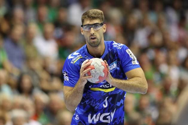 14 09 2025, xtgx, SC Magdeburg TVB Stuttgart v l Antonio Seradilla Stuttgart, 5 Magdeburg